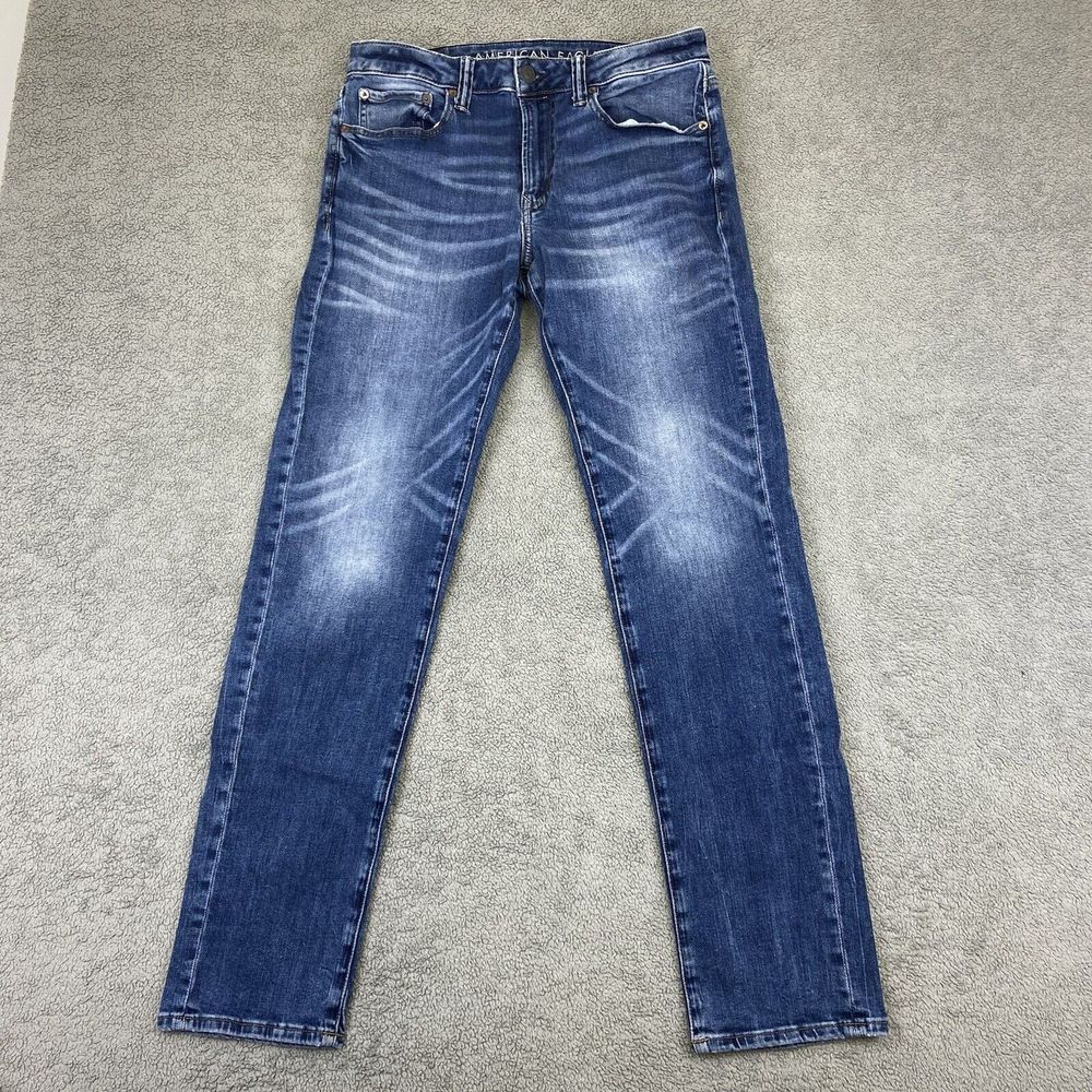 American Eagle Men's 31x31* Slim Straight Blue Jeans Denim Next Level Flex Denim